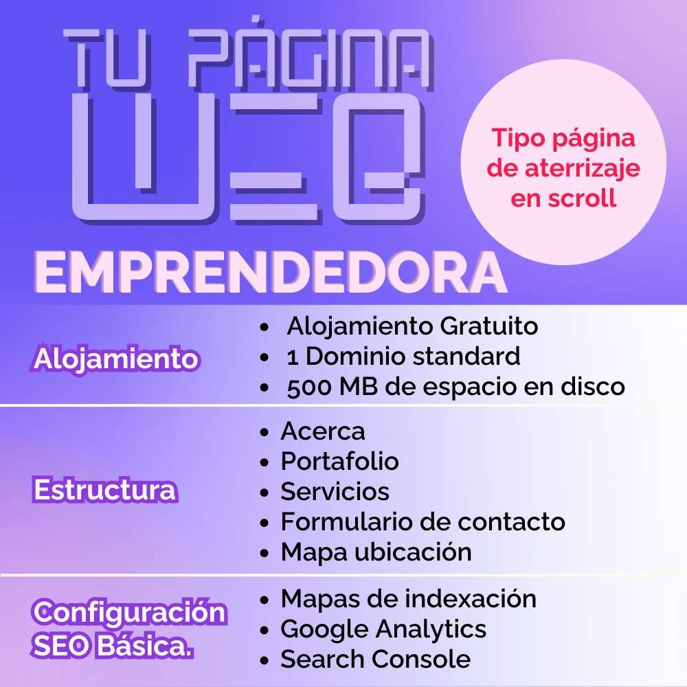 Paginas web Bogotá, emprendedora orbitals creations creación y diseño de sitios web en wordpress y elementor